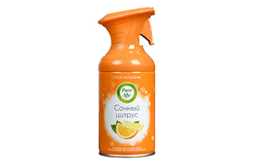 AIR FRESHSNER PURE LIFE FRESH CITRUS DRY SPRAY 250 ML